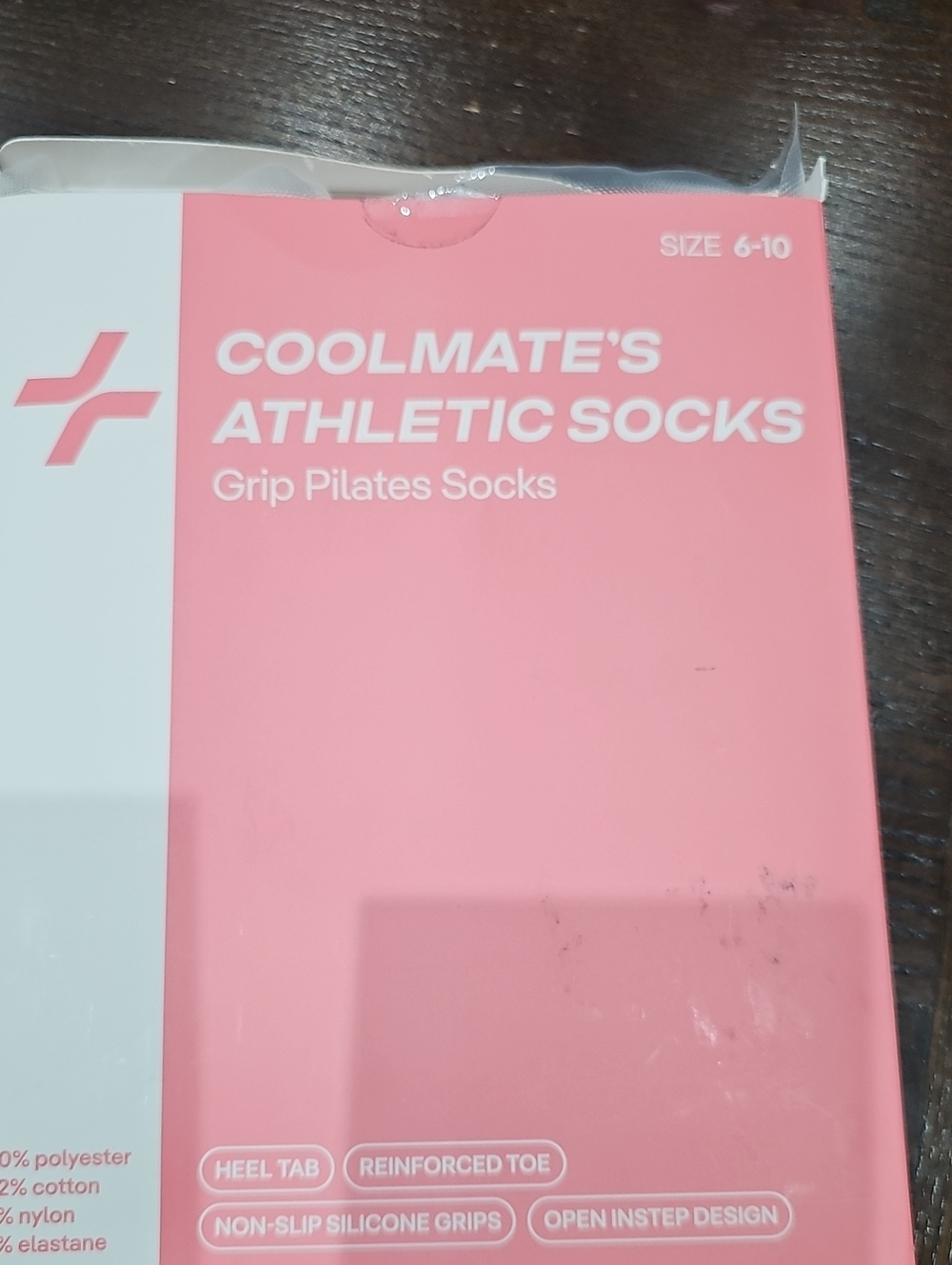 Pack Of 8 Athletic Grip Pilates-Yoga Socks